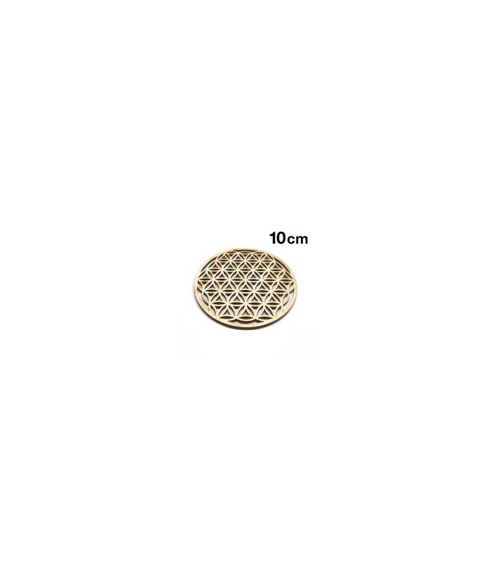  
Símbolo Flor de la Vida en madera.
Tamaño: 100mmØ
