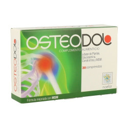 Osteodol de Noefar es un complemento alimenticio a base de Glucosamina, MSM, Harpagofíto y Boswellia (Incienso).

¿Cómo tomar