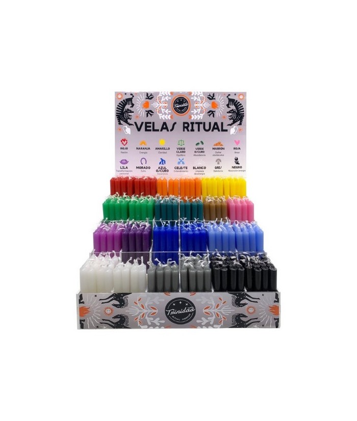 TRI.EXPOSITOR VELAS BUJIA MINI TRINIDAD COMPLETO
