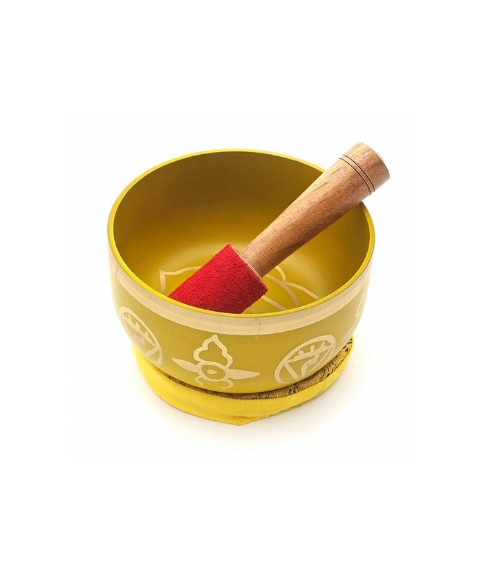 Cuenco Tibetano Tercer Chakra.
Incluye Cuenco de Bronce, cojin de sujeción y mazo.

Medidas: 12 cm de diametro x 7 cm de alt