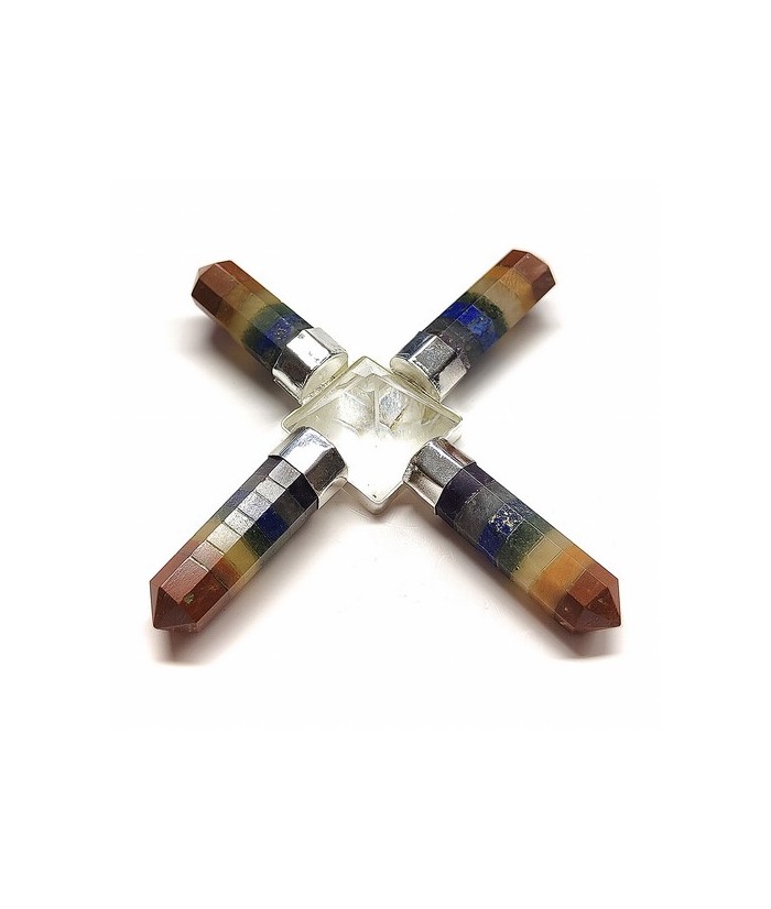Generador de energía de 4 brazos de Chakras y piramide.

Medidas: 7x7 cm

INCLUYE CAJA