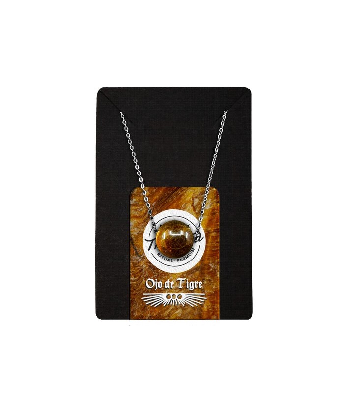 TRI.COLLAR OJO TIGRE BOLA 12 MM.