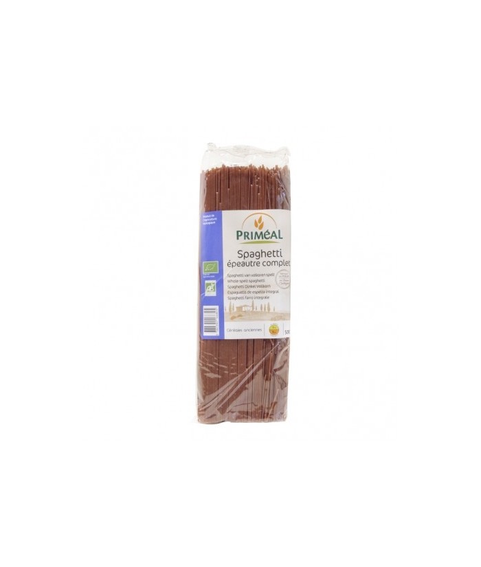 PRIMEAL

Espaguetis 100% a base de espelta inegral. Fuente de fibra, presentado en formato familiar.

Ingredientes: TRIGO d