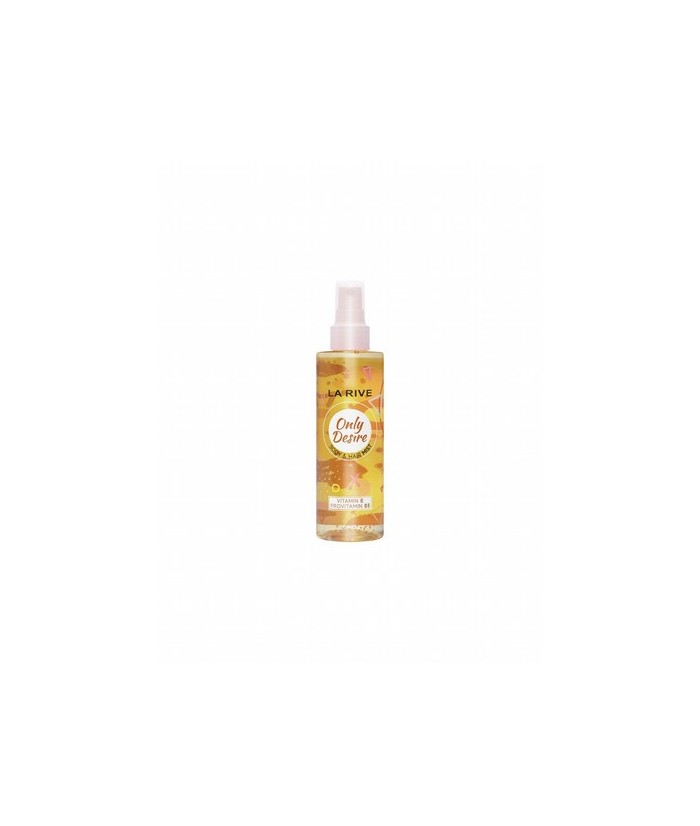Fragante bruma corporal y capilar con la adición de vitamina E y provitamina B5.
Nutre el cuerpo y el cabello, deja una sensac