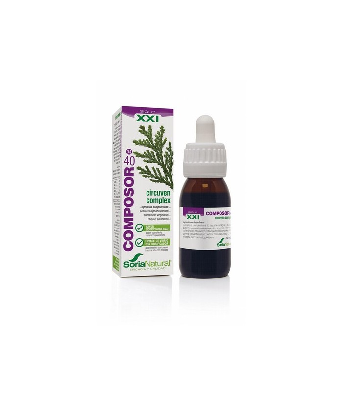 Cód.: 15240
Frasco de 50 mL con dosificador

Activa tu circulación. Piernas cansadas
Mezcla de extractos de ciprés, castaño