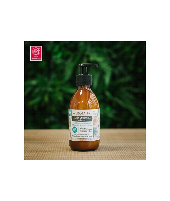 Detalles del producto
La loción corporal con CBD de Webotanix es la solución ideal para mantener la hidratación de tu piel de 