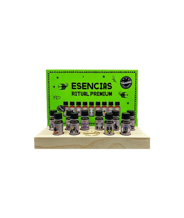 5 TRI.ESENCIA RUDA 10 ML. 
5 TRI.ESENCIA PALO SANTO 10 ML. 
5 TRI.ESENCIA SANDALO 10 ML. 
5 TRI.ESENCIA PATCHOULY 10 ML. 
5