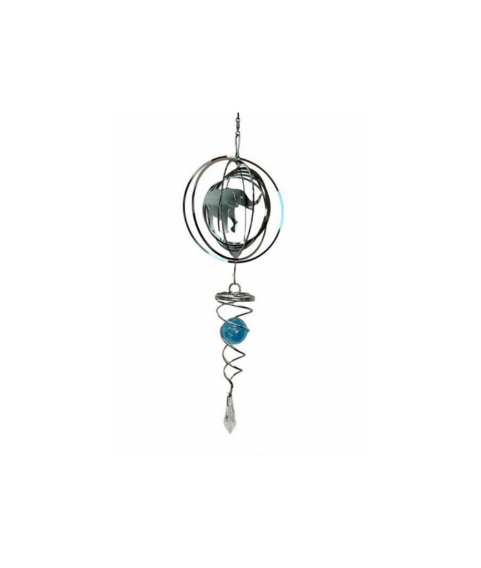 Carillón de viento 3D acero espiral elefante con bola turquesa 10cm
WS-WN021S Origen: China
SPCB :1 PCB :80
10 cm