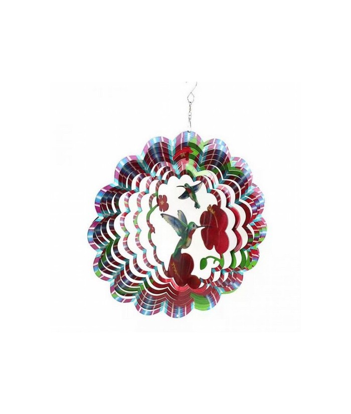 Carillón de viento 3D acero multicolor Colibri 30cm
WS-W2002 Origen: China
SPCB :10 PCB :5
Diámetro: 30cm