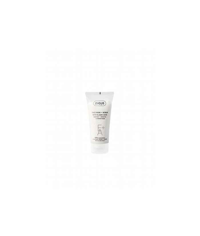 Mascarilla y exfoliante facial con ácido elágico.

Calma, alisa y fortalece la piel. Contiene ácido elágico (EA) y celulosa f