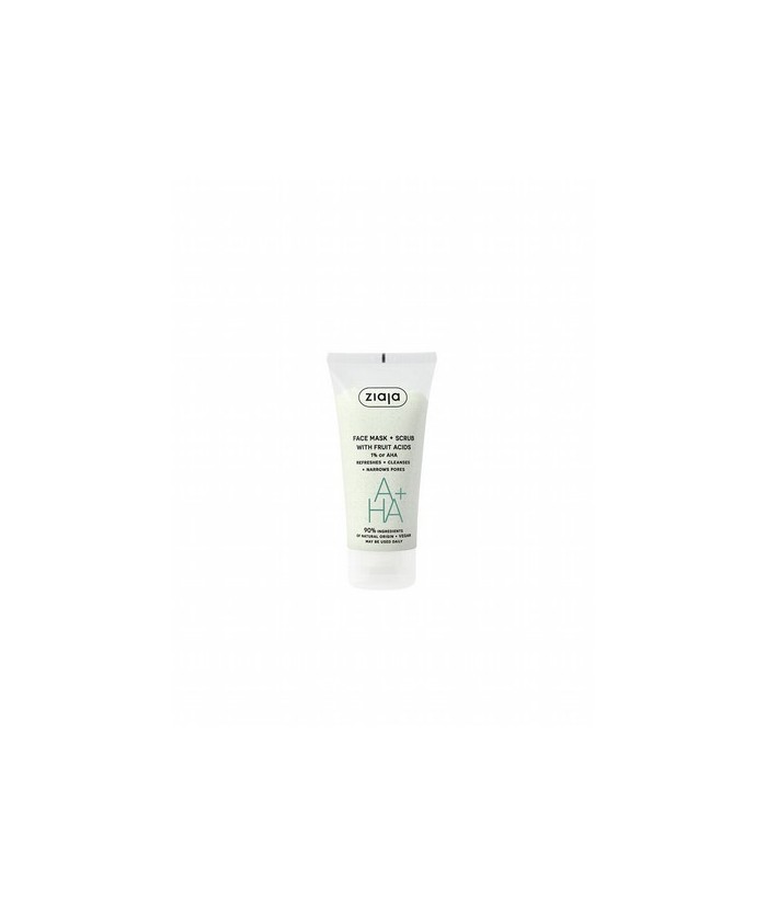 Mascarilla y exfoliante facial con ácidos frutales.

Refresca, limpia y cierra los poros. Contiene ácidos frutales (AHA) y ce