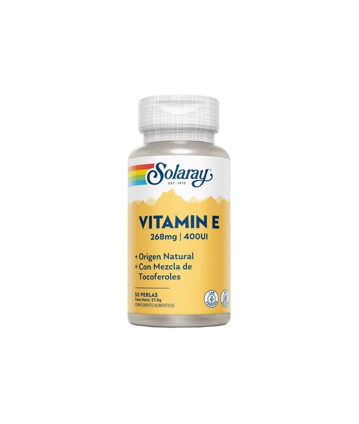 Vitamina E 400 UI- 50 Perlas. Sin Gluten.
REF.4162
CONTENIDO MEDIO (POR PERLA)
   

Vitamina E (d-alfa tocoferol) ( corres