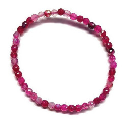 Pulsera de agata en bola de 4 mm. facetada.

Engarzado en goma elástica.