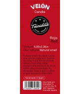 TRI.VELON 1 COLOR ROJO 15X6 CM.