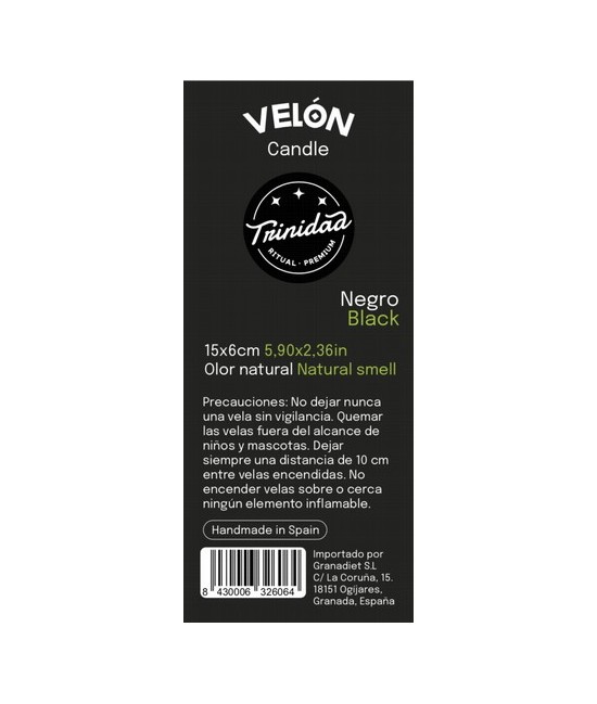 TRI.VELON 1 COLOR NEGRO 16X5 CM.