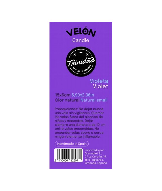 TRI.VELON 1 COLOR VIOLETA 16X5 CM.