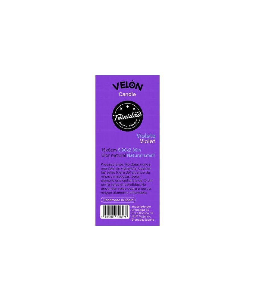 TRI.VELON 1 COLOR VIOLETA 16X5 CM.