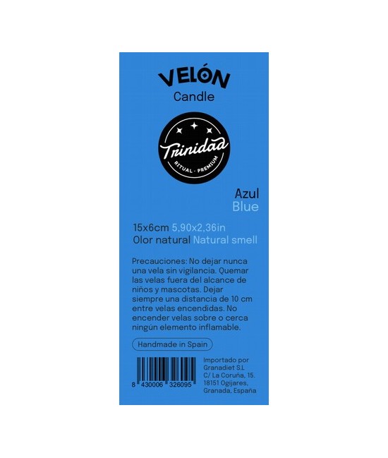 TRI.VELON 1 COLOR AZUL OSCURO 16X5 CM.