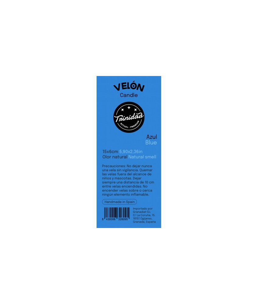 TRI.VELON 1 COLOR AZUL OSCURO 16X5 CM.