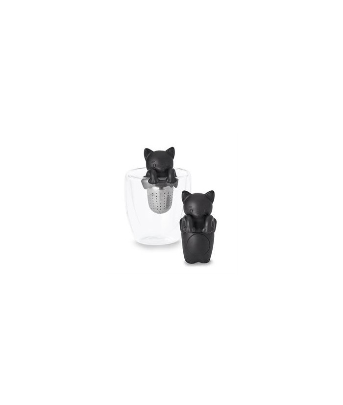 Infusor de té "Kami"
Acero inoxidable, figura de silicona, con soporte
H 9,8 cm, Ø 3,2 cm
