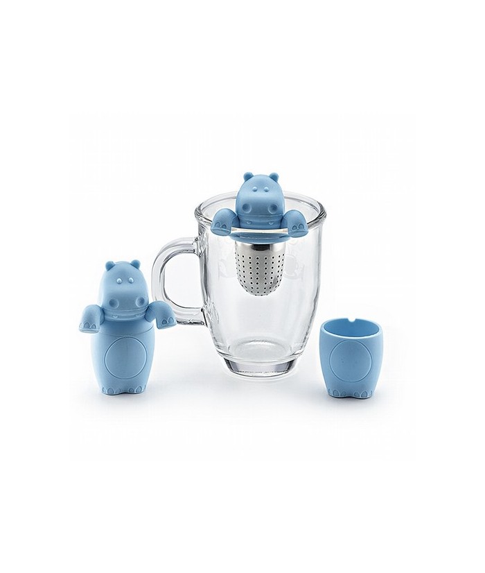 Infusor de té 
Acero inoxidable, figura de silicona, con soporte
H 9,8 cm, Ø 3,2 cm