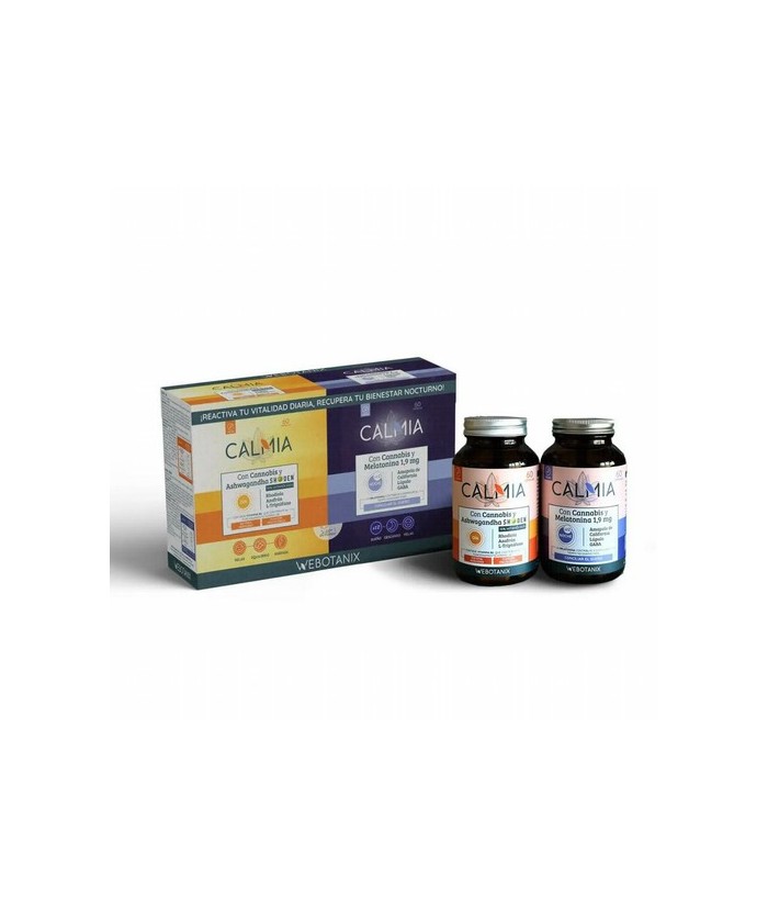 Calmia Día
Complemento alimenticio a base de proteína de cáñamo, extractos vegetales, triptófano y vitamina B6 que aporta equi