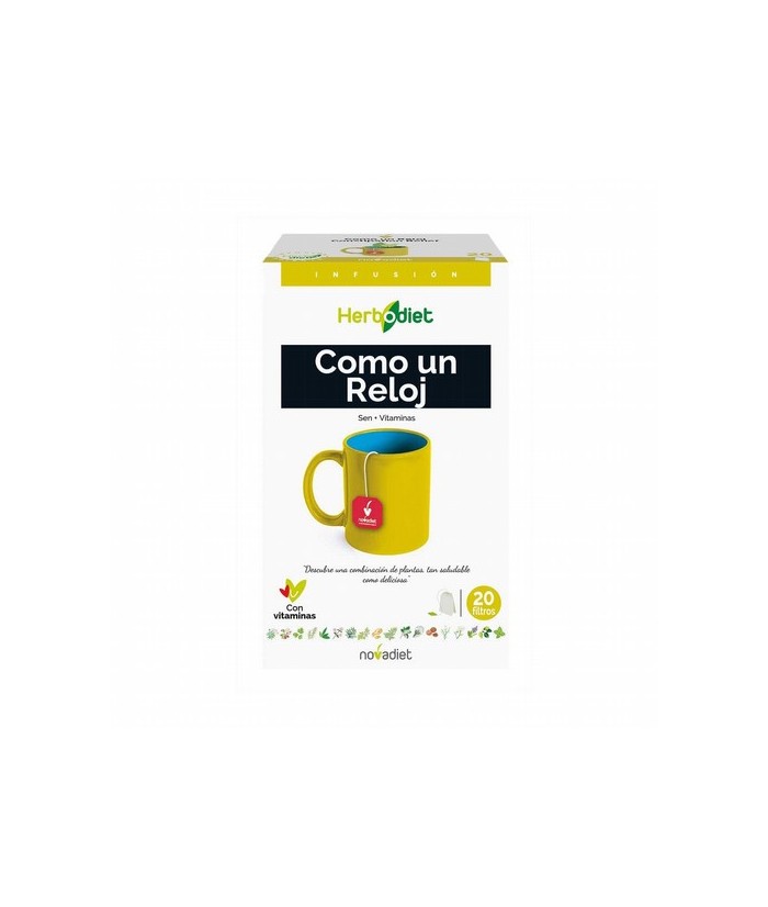 Ingredientes
Sen, hojas (87%); Aroma de naranja (7%), Complejo de Vitaminas (6%).

Precauciones
No tome esta infusión si es