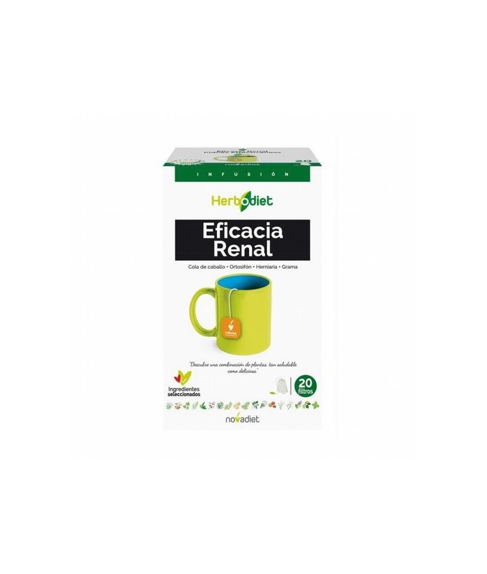 Ingredientes
Cola de caballo, tallo estéril (30%); Ortosifón, hoja (25%); Herniaria, parte aérea (25%); Grama de las boticas, 
