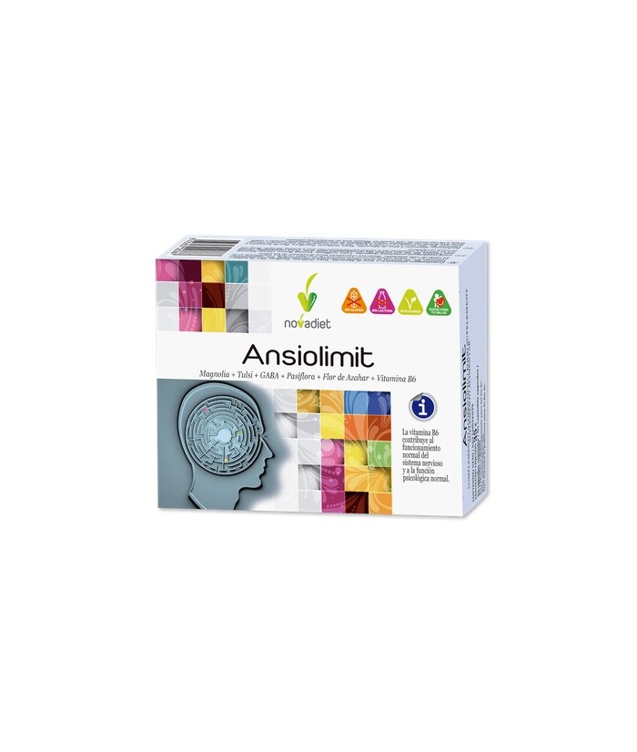 PREGUNTAS FRECUENTES SOBRE  ANSIOLIMIT

¿Qué es Ansiolimit?
Es un complemento alimenticio a base de Magnolia, Tulsi, GABA, P