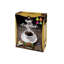 ¿Qué es Cafediet?
Es un complemento alimenticio a base de Café soluble, Café verde, Garcinia cambogia, Inulina y Minerales.
P