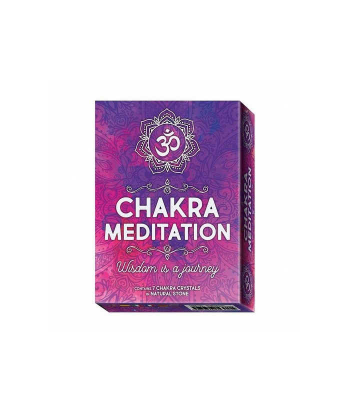 Meditación con Chakras  Chakra Meditation
Chiara Shkurtaj Tablero doble  7 Minerales  Lo Scarabeo  250x180 mm  Libro in