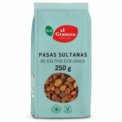 
PASAS SULTANAS BIO, 250 g
Ref. 011826

Ingredientes: pasas sultanas* 99,5% y aceite de girasol*. Puede contener trazas de 