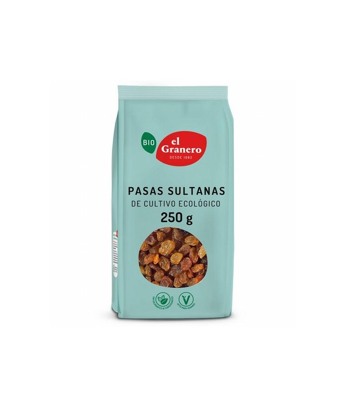 
PASAS SULTANAS BIO, 250 g
Ref. 011826

Ingredientes: pasas sultanas* 99,5% y aceite de girasol*. Puede contener trazas de 