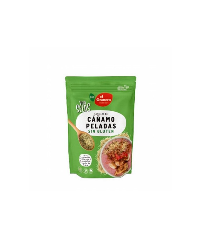 VITASEEDS SEMILLAS DE CAÑAMO PELADO BIO, 200 g
Ref. 019123

Ingredientes: semillas de cáñamo* peladas. Puede contener trazas