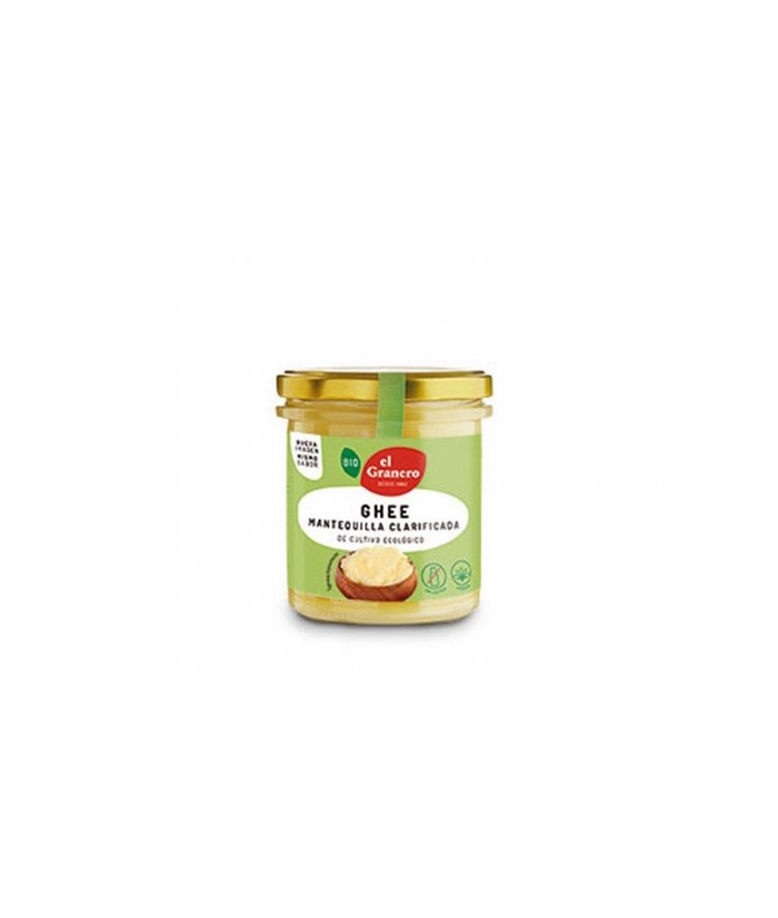GHEE MANTEQUILLA CLARIFICADA AYURVEDICA BIO, 340 ml
Ref. 019100

Ingredientes: mantequilla clarificada*. .
(*)=De cultivo e