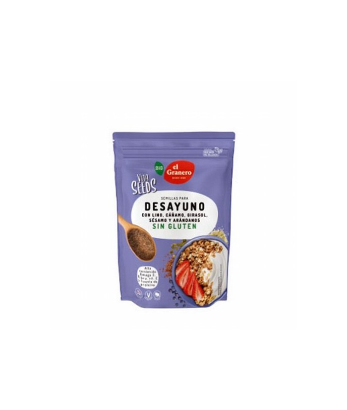 VITASEEDS DESAYUNO 5 SEMILLAS Y ARANDANOS BIO, 300 g
Ref. 019118

Ingredientes: semillas de lino marrón* molidas 45% (Linum 