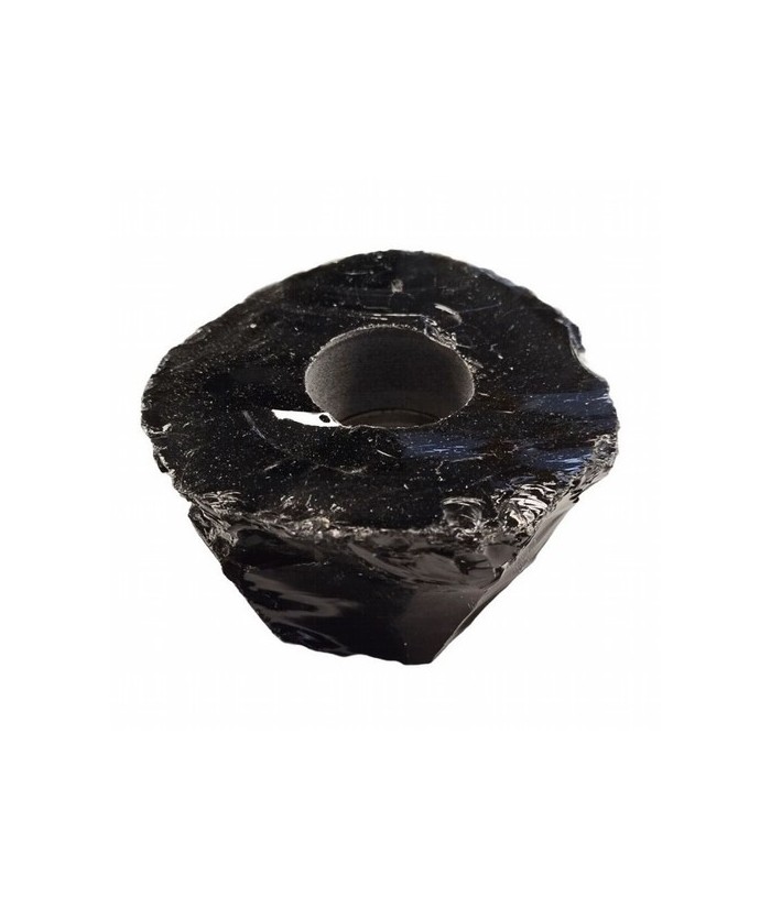 Portavelas de Obsidiana Negra.

Presentado en caja de cartón blanca.

Procedencia: México

Tamaño: 11,5 x 4 cm

Para ve