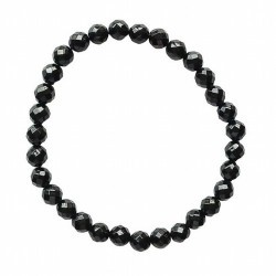 Pulsera Azabache Facetada en bola de 8mm.

En goma elástica.