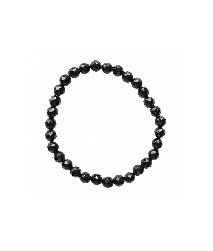 Pulsera Azabache Facetada en bola de 8mm.

En goma elástica.