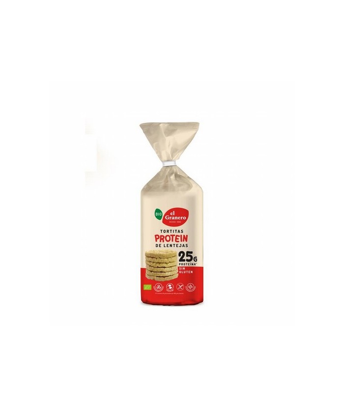 
TORTITAS DE PROTEINA BIO, 125 g
Ref. 019195

Ingredientes: harina de lenteja* (82%), fécula de tapioca* y sal marina. Pued