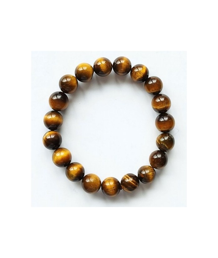 Pulsera Ojo de Tigre en bola de 10mm.

En goma elástica.