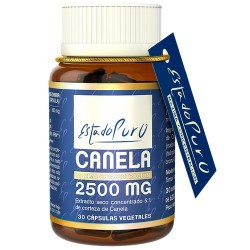 Complemento alimenticio a base de extracto seco concentrado de corteza de Canela y Cromo.