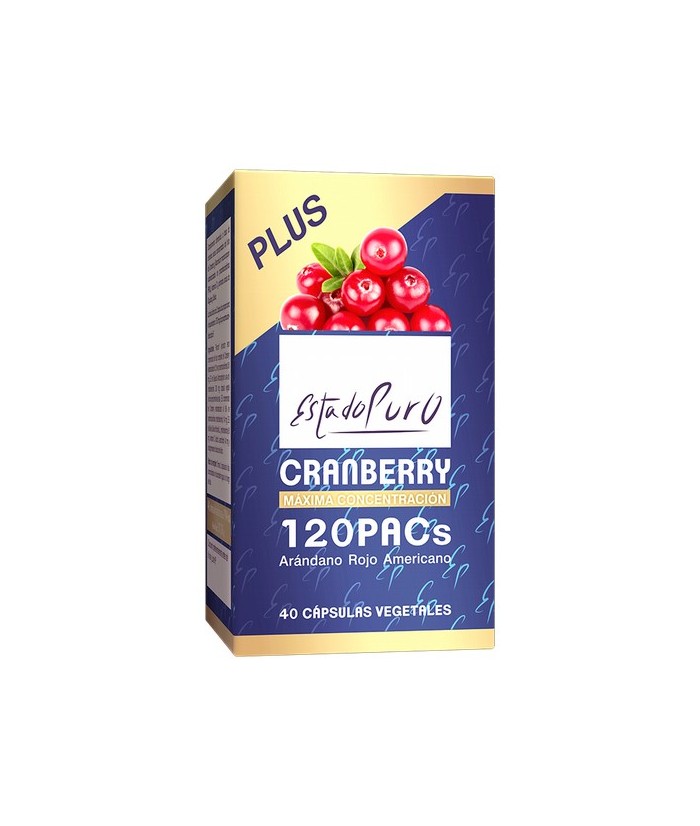 Complemento alimenticio a base de extracto seco concentrado del fruto de arándano americano Cranberry (Vaccinium macrocarpon) e