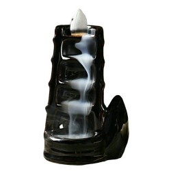 Para conos o palos perforados
Altura: 10,5 cm
Ancho: 7 cm

Compatible con conos de reflujo para un uso óptimo o con inciens