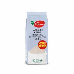 
HARINA DE AVENA INTEGRAL BIO, 500 g
Ref. 014813

Ingredientes: harina integral de avena*. Contiene gluten. Puede contener 