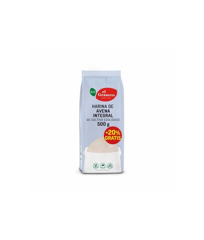 
HARINA DE AVENA INTEGRAL BIO, 500 g
Ref. 014813

Ingredientes: harina integral de avena*. Contiene gluten. Puede contener 