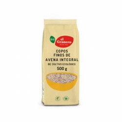 COPOS FINOS DE AVENA INTEGRAL BIO, 500 g
Ref. 014839

Ingredientes: copos de avena suaves integrales*. Contiene gluten. Pued