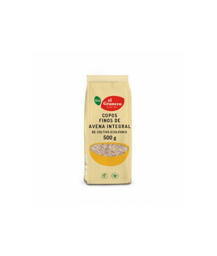 COPOS FINOS DE AVENA INTEGRAL BIO, 500 g
Ref. 014839

Ingredientes: copos de avena suaves integrales*. Contiene gluten. Pued