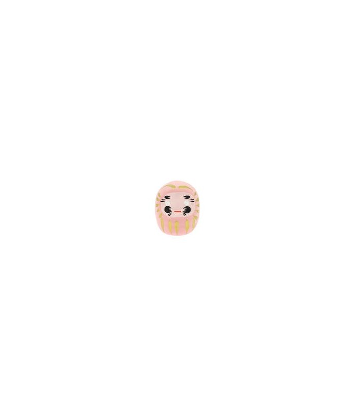 Daruma, Daruma: hago un propósito y te pinto un ojo. Cuando lo haya cumplido, te pintaré el otro.
El Daruma rosa se utiliza 