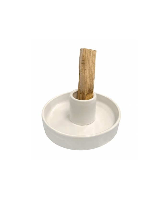 Diámetro: 10,50 cm

Altura: 5cm

Diámetro del hogar: 3,50 cm

Material: Cerámica

color blanco